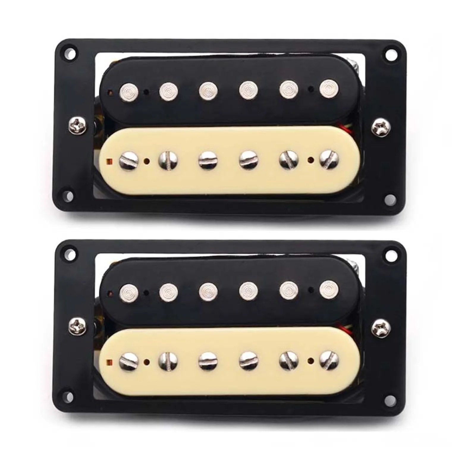 

Guitar Pickup Zebra Faced Humbucker Double Coil Electric Guitar Pickups 50/52mm With Installing Frame Guitar Accessories
