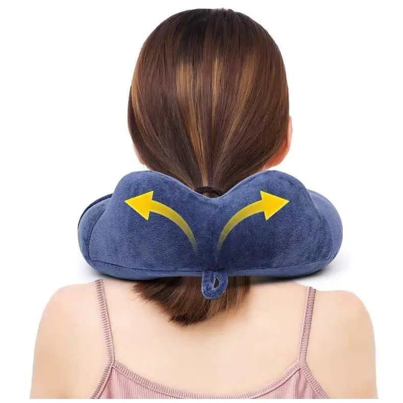 U-shaped Pillow Travel Neck Pillow Cervical Spine Airplane U-shaped Pillow Neck Car Portable Memory Pillow for Nap Students