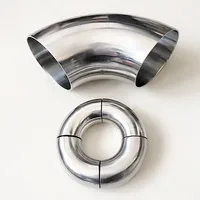 Codo de Acero Inoxidable 304 para Soldadura Sanitaria, 90 Grados, Diámetro Exterior 12.7/16/19/22/25/28/32/34/38/45/51-219mm, Accesorios para Tuberías