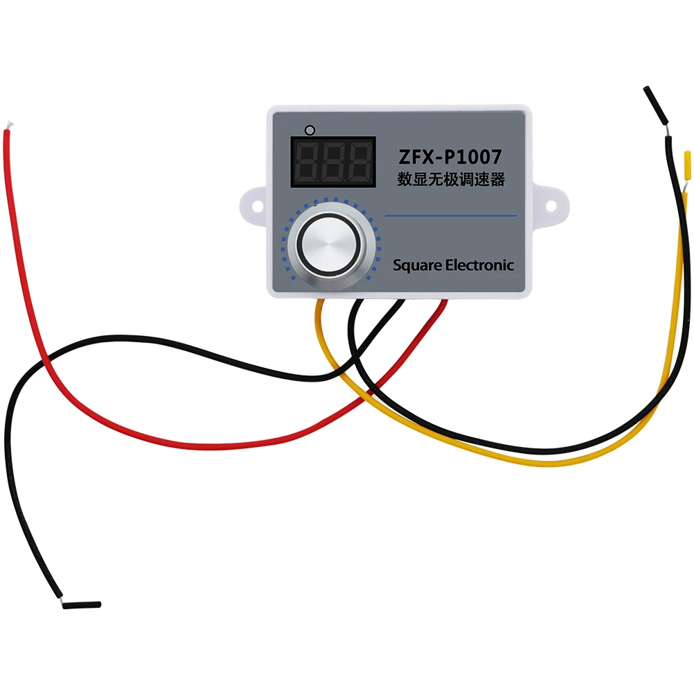 ZFX-P1007 Speed Controller Waterproof 500W Digital Infinite Speed Regulator Stepless Speed Governor Control Governor Switch 220V