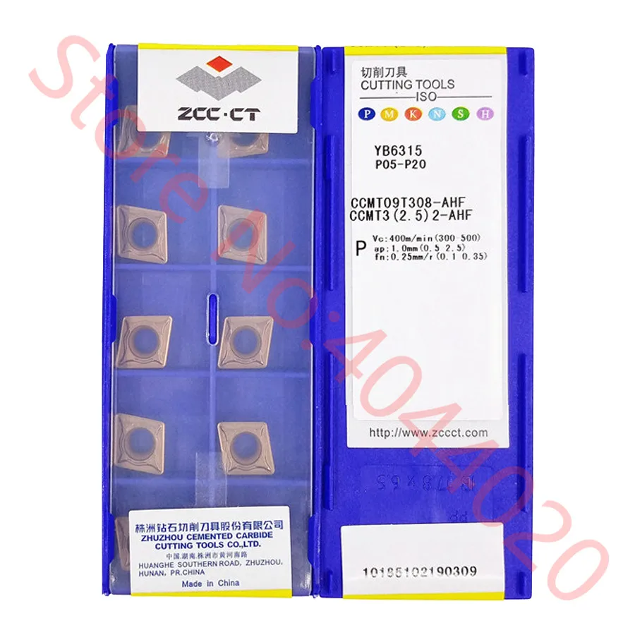 ZCC.CT  CCMT060204 CCMT09T304 CCMT09T308 CCMT120404 CCMT120408-AHF YB6315 Carbide Insert CCMT Inserts