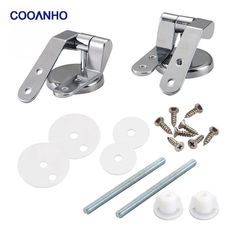 

COOANHO Toilet Seat Hinge Adjustable Toilet Seat Bolt And Nut Left And Right Hinge Kit