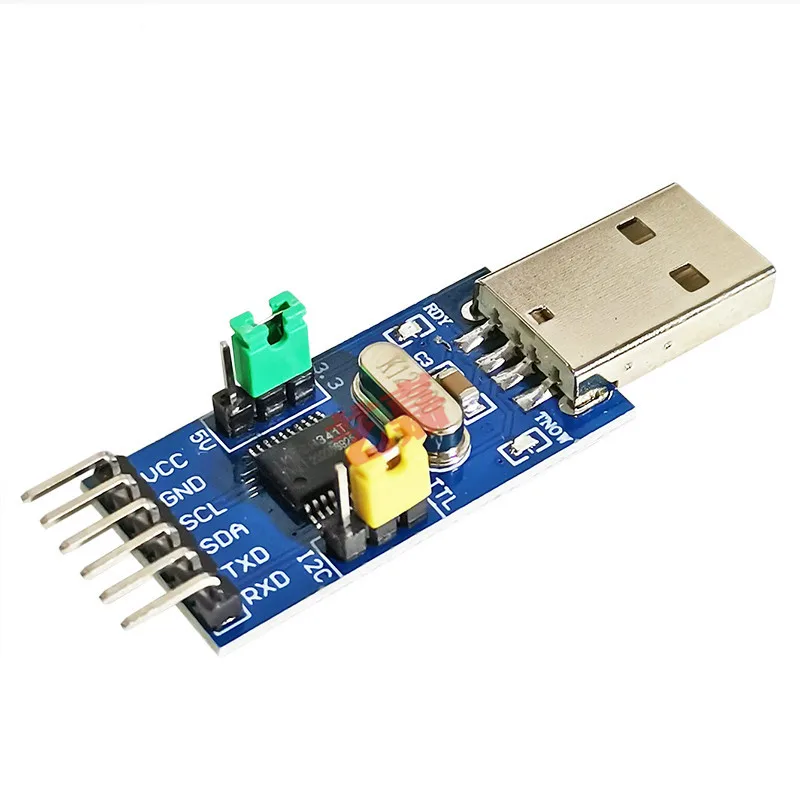 CH341T Two-in-one Multi-function Module USB to I2C IIC UART TTL Single-chip Serial Port Downloader