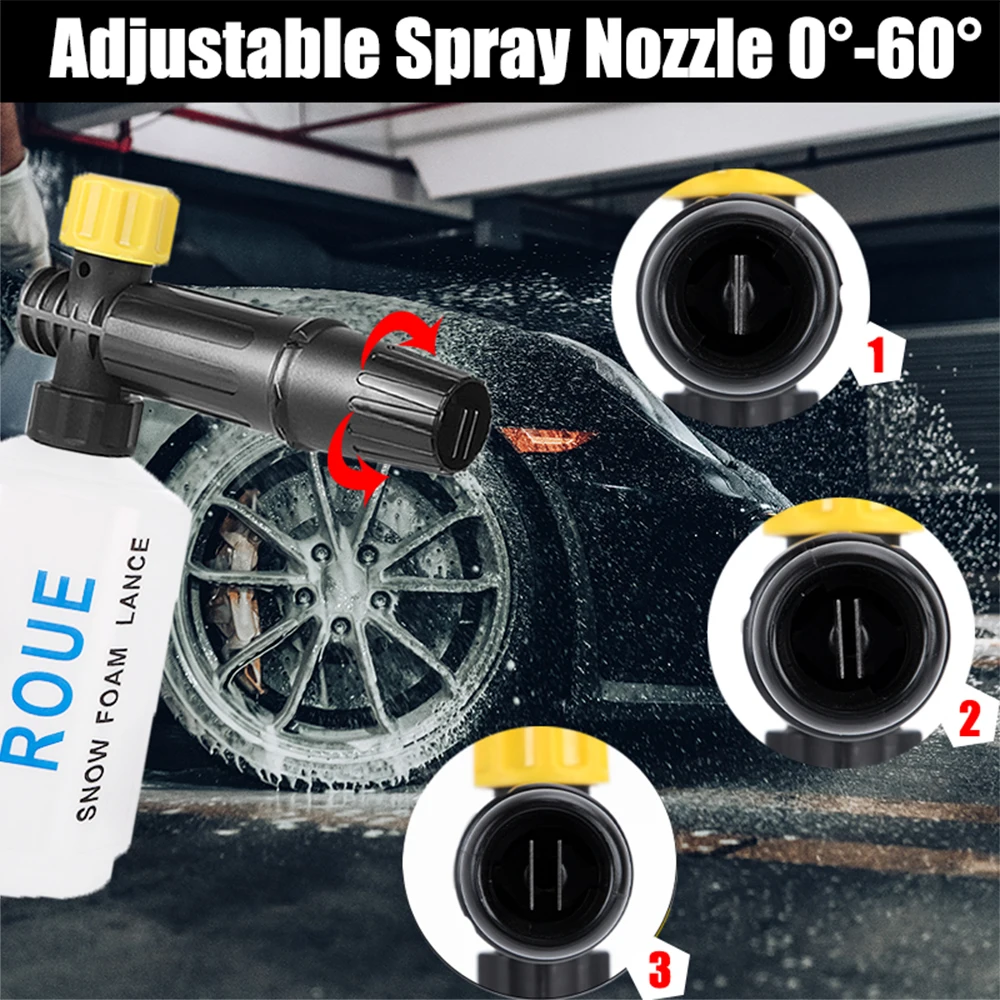 Foam Generator for Washing Snow Foam Cannon for Karcher/Parkside High Pressure Cleaner Car Cleaning Foam Machine Foam Nozzle