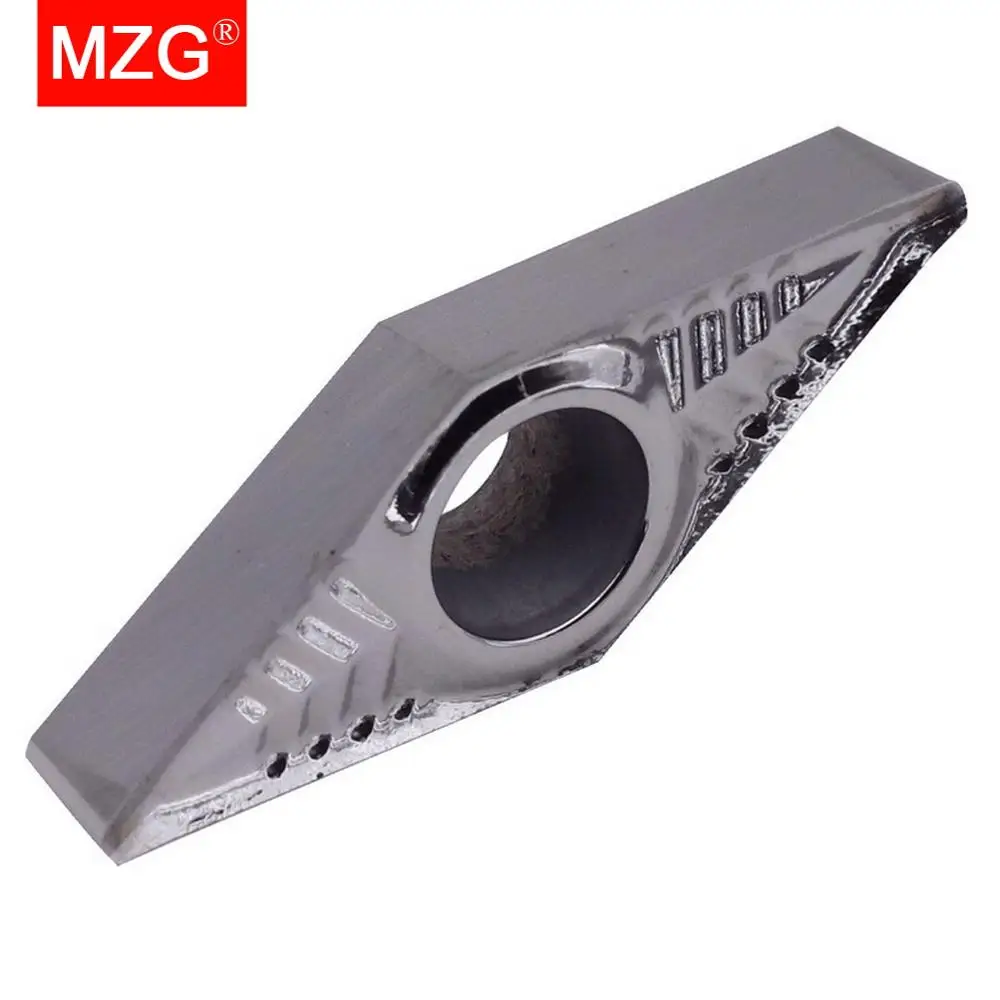 MZG 10 PCS VBGT 1103 1604 02 04 08 ZK01 CNC Cutter Copper  Aluminum Semi- Finish Machining Turning Carbide Inserts