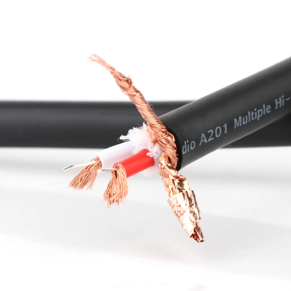 Monosaudio A201 Multiple Hi-OFC RCA Cable Multplex 5N OFC Interconnect Bulk Cable Hifi Audio Cable Hifi Balance Cable