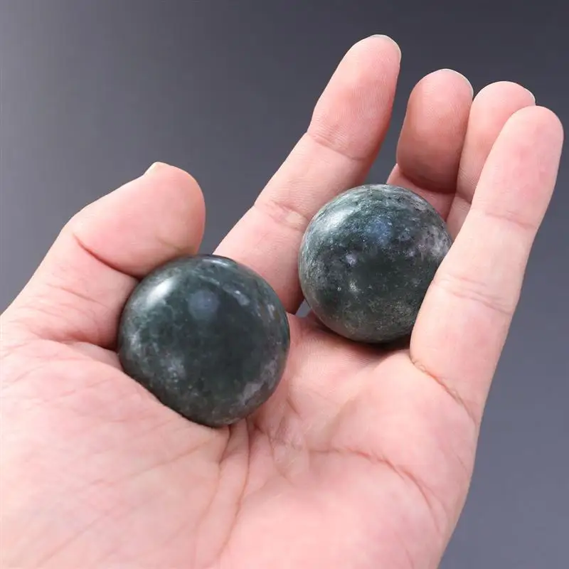 2 Stuks Massage Baoding Ballen Chinese Gezondheidsoefening Stress Ballen Jade Gezondheidszorg Bal Voor Hand Hersenoefening Ontspannen