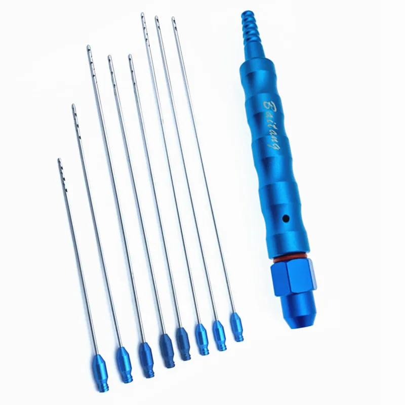 

Porous Liposuction Cannulas Needle Luer Lock Liposuction Tools Facial Fat Transplant Cannulas Set