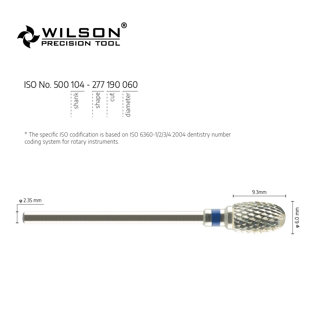 WilsonDental Pieza De Baja Velocidad 5000353 Tungsten Carbide Dental Burs for Trimming Plaster/Acrylic/Metal