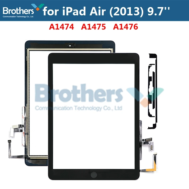 

Tablet Touch Screen For iPad Air 2013 Touch Screen Digitizer Front Glass Panel for iPad A1474 A1475 A1476 9.7'' With Home Button