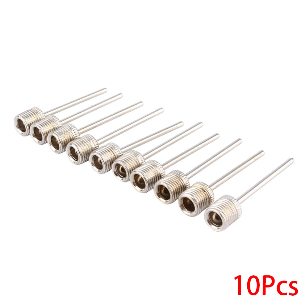 10 PCS Sports Inflating Needle Pin Nozzle Football Basketball Soccer Ball Air Pump