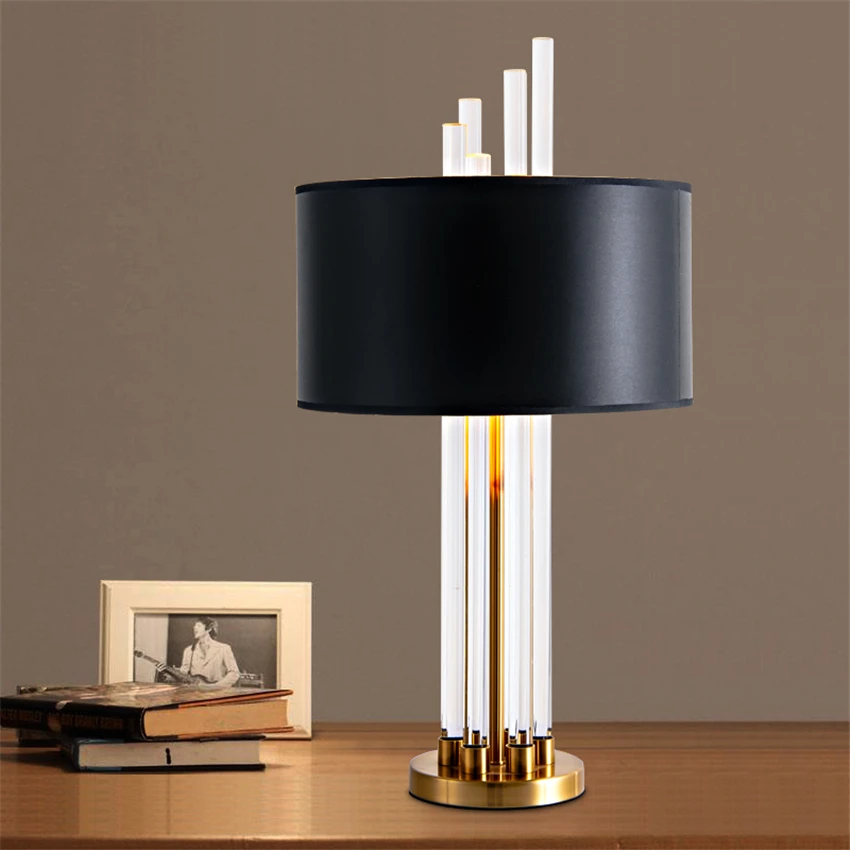 

Nordic Modern Glass Bar Table Lamps Study Tabletop Decor Lamp Living Room Hotel Bedside Table Lights Designer Luxury Fixtures