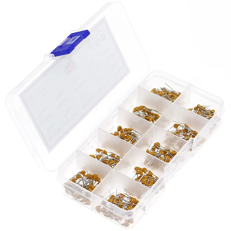 300pcs 10 Values 50V 10pF To 100nF Multilayer Ceramic Capacitor Assortment Kit 30pcs Each Value