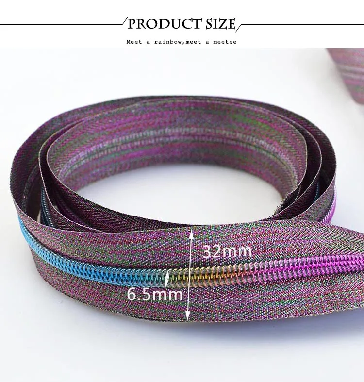 1/2/3/5M 5 # Nylon Zipper für Nähen Tasche Spule Reißverschlüsse Bänder Durch Die meter Jacke Tasche Zips Reparatur Kit DIY Bekleidungs Zubehör – Detail 8