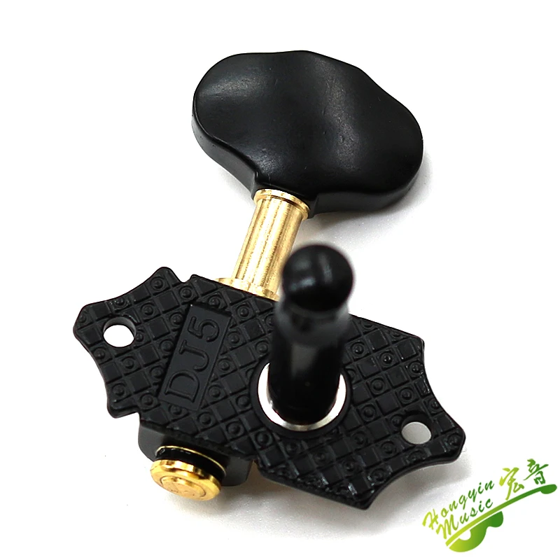 Taiwan Guitar String Tuning Pegs Tuners Machine Heads classics open type  retro for Folk Acoustic Guitar 3L 3R black