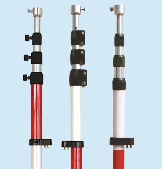 heavy duty 5m aluminum prism pole for survey