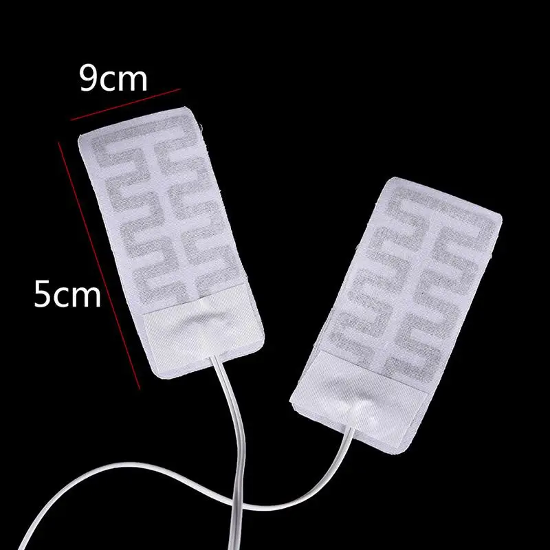 1 Pair 5V USB Heated Socks Carbon Fiber Pads Electric Heated Insoles Winter Warm Arm Hands Waist Heated Gloves 5*9CM