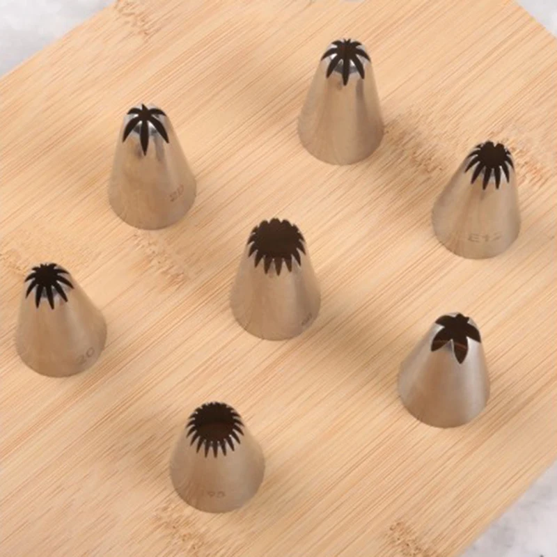 8-Piece Set Of Decorating Nozzles, Baking Cake Cream Tool Decorating Nozzle Set