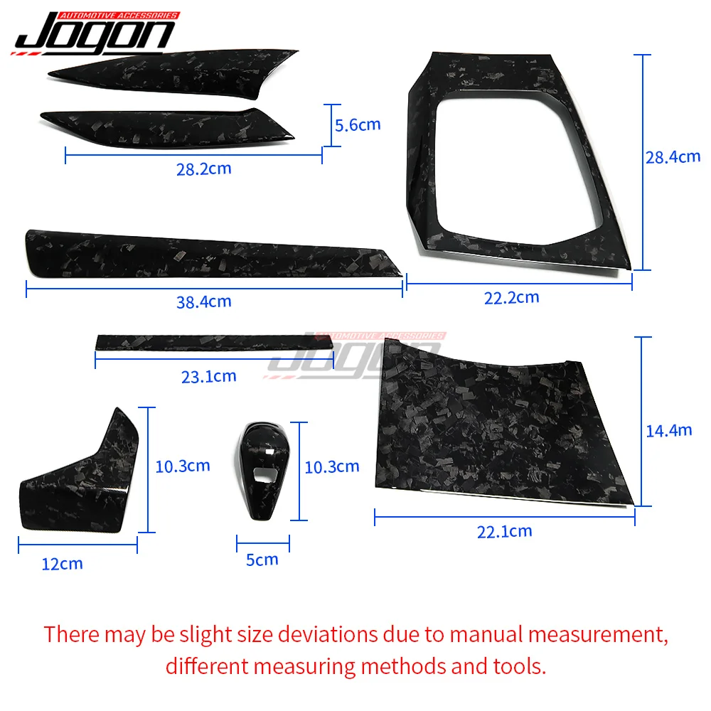 For BMW 2 Series G42 2022 220d 220i 230i Forged Pattern Central Control Dashboard Console Gear Shift Panel Interior Cover Trim