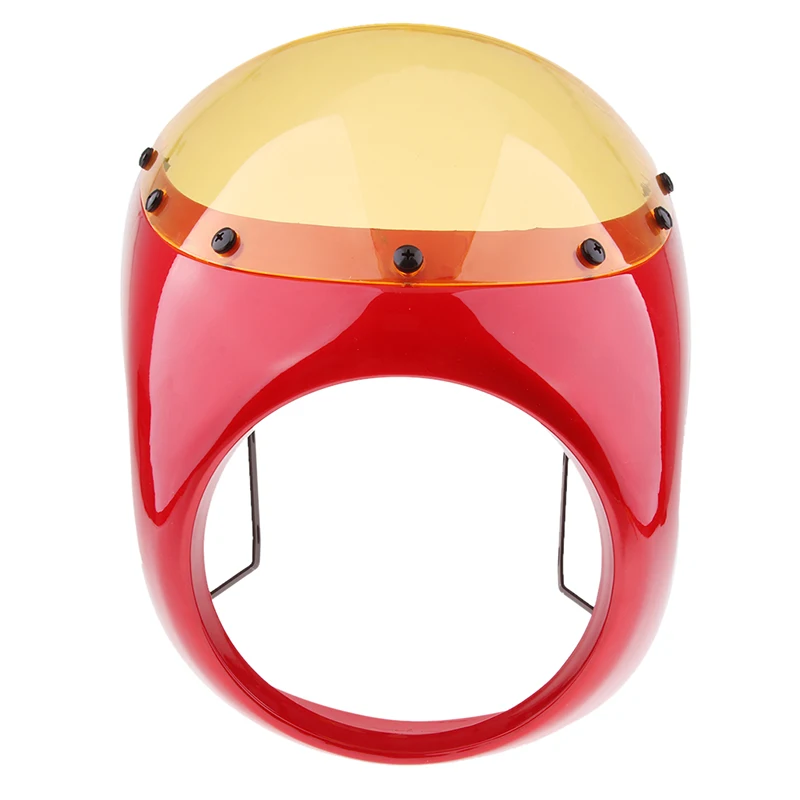 16-18 سنتيمتر دراجة نارية المصباح هدية جولة الرجعية مقهى دراجة نارية رئيس ضوء قناع الجبهة الطربوش شوكة جبل ل الرجعية مقهى المتسابق