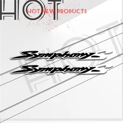 Motorcycle Reflective Stickers Body Helmet Fuel Tank Waterproof Sign Decal for sym symphony s 50 125 150 200 LOGO Sticker