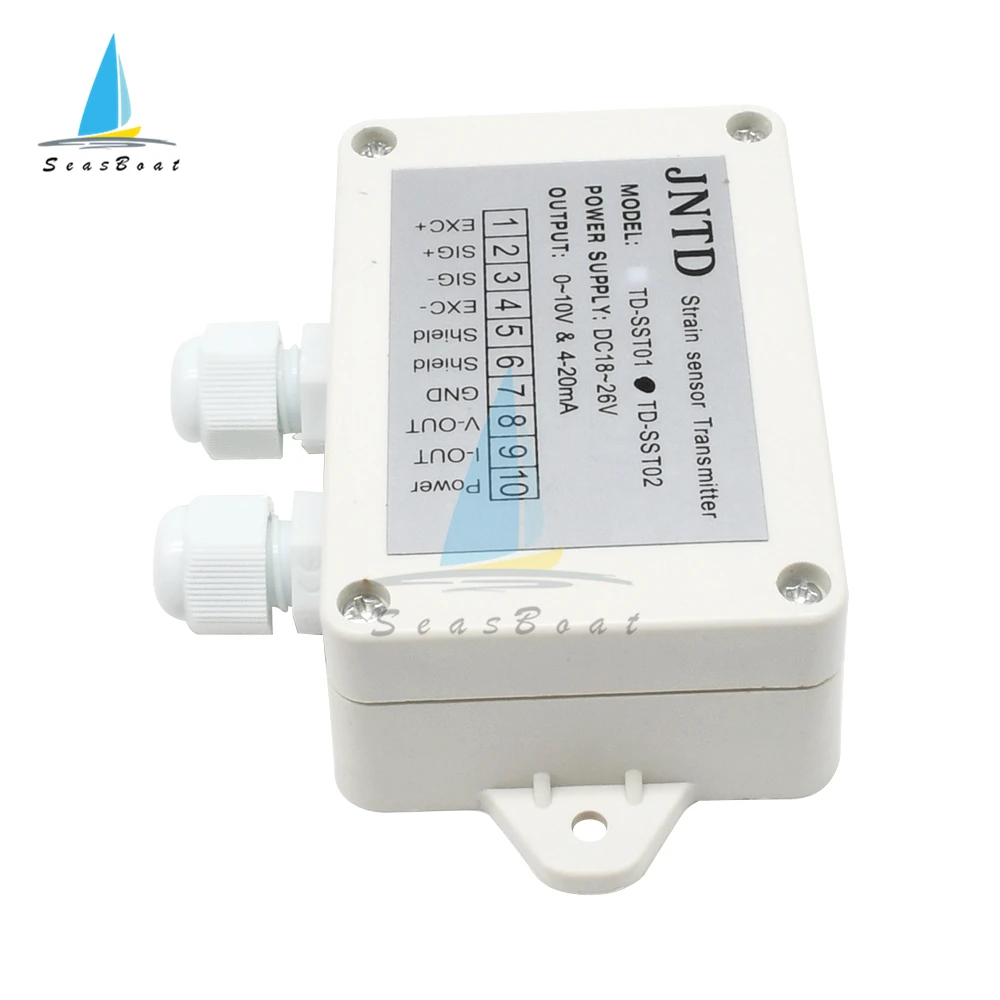 0-10V 4-20mA Load Cell Amplifier TD-SST02 Strain Sensor Transmitter Strain Gauge Sensor DC18-26V 24V