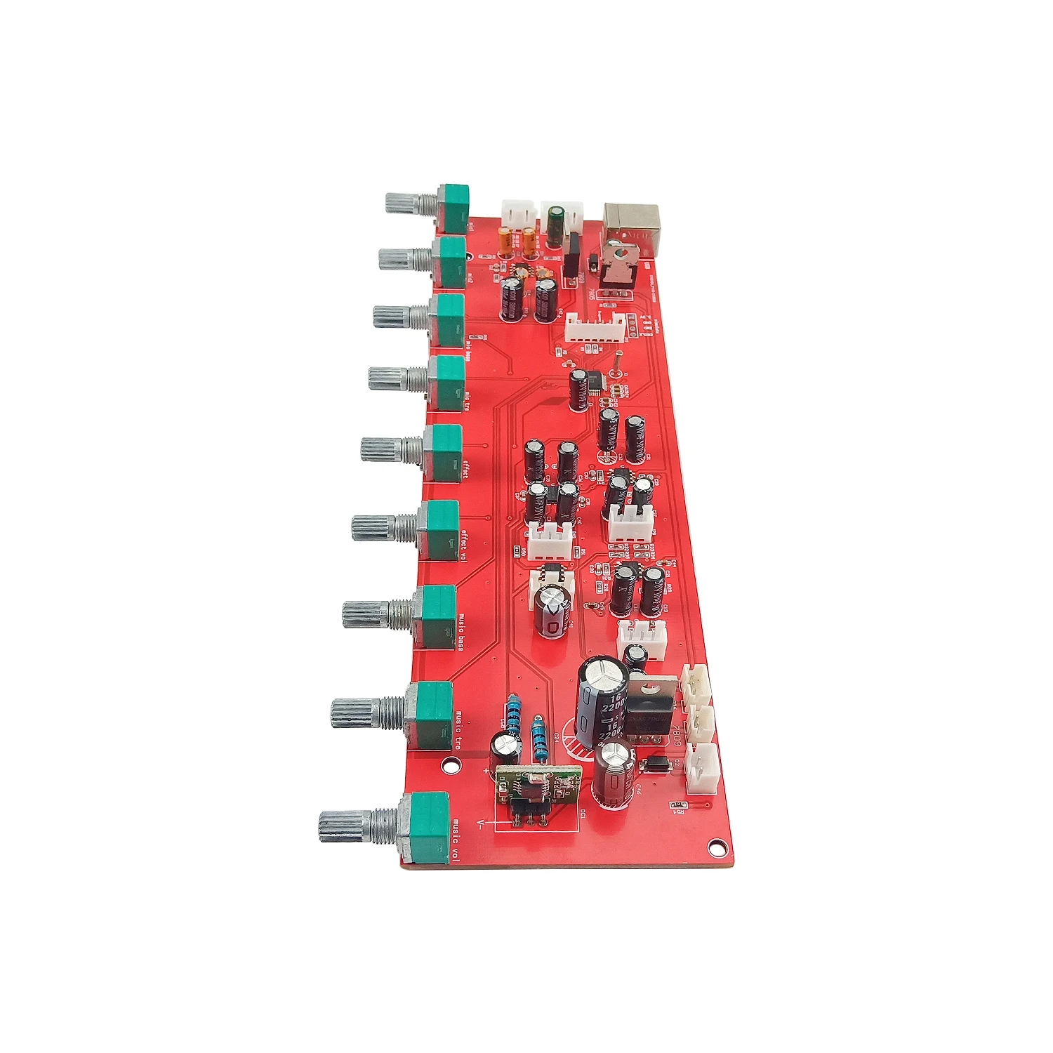 GHXAMP KTV Karaoke Preamp Digital Reverberator 2Way Audio Reverb Preamplifier Board 3 Modes Guitar MIC Reverberator  DC9-16V 1PC