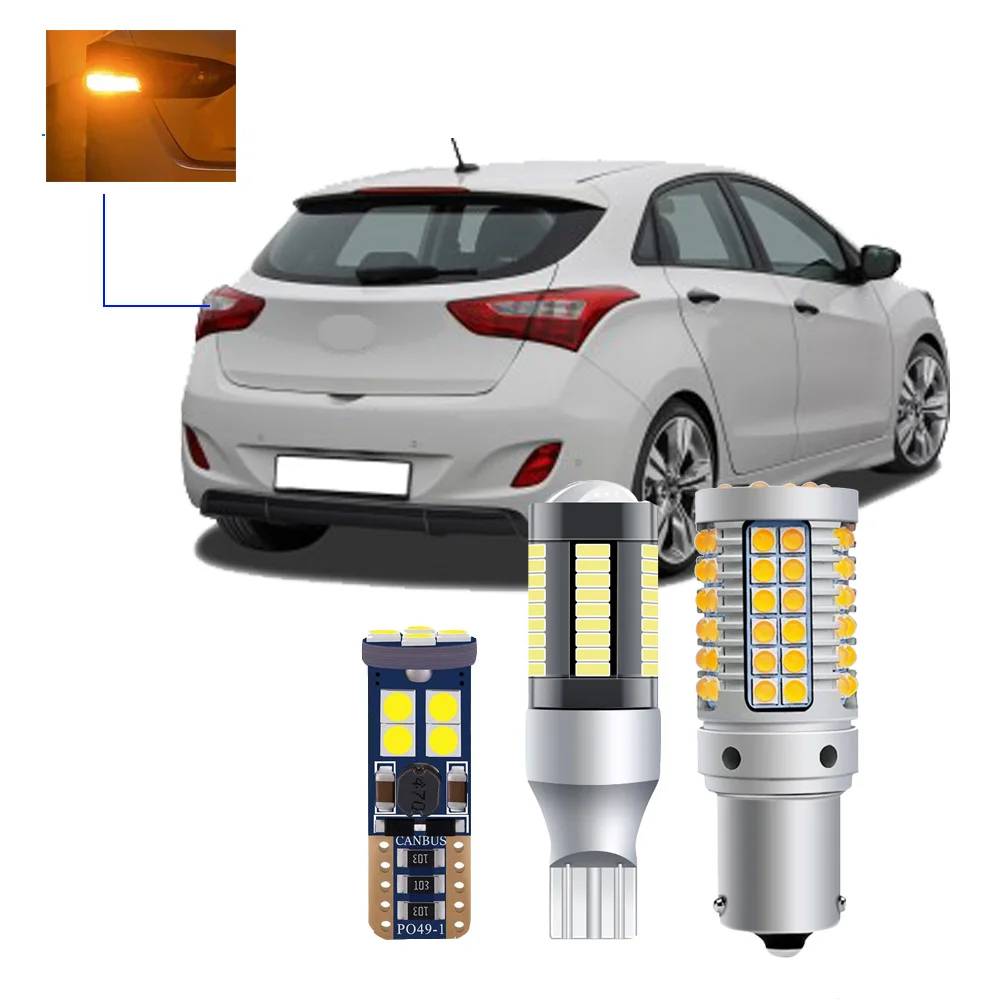 For Hyundai I30 GD 2011 2012 2013 2014 2015 2016 2017 LED Bulbs Exterior Turn Signal Backup Tail Light Bulbs Canbus No Error