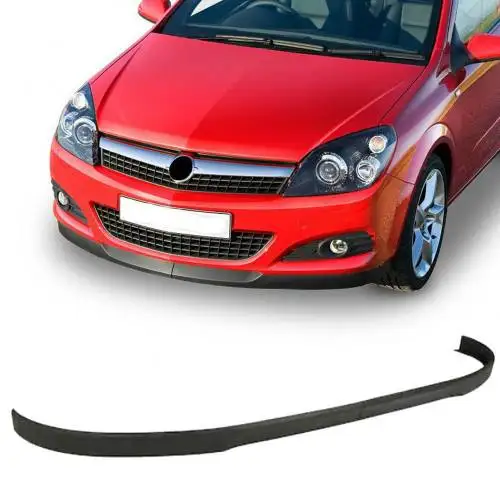 Opel Astra H front lip Universal 2 Piece, unbreakable, flexible plastic Astra H prefix