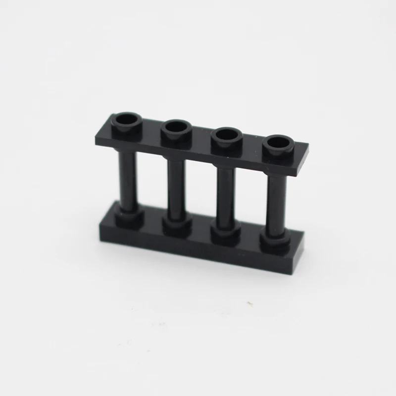 Moc City Built Rail Fence Street View Handrail Guard Bar DIY Building Enlighten Block Bricks Compatible with Assembles Particles