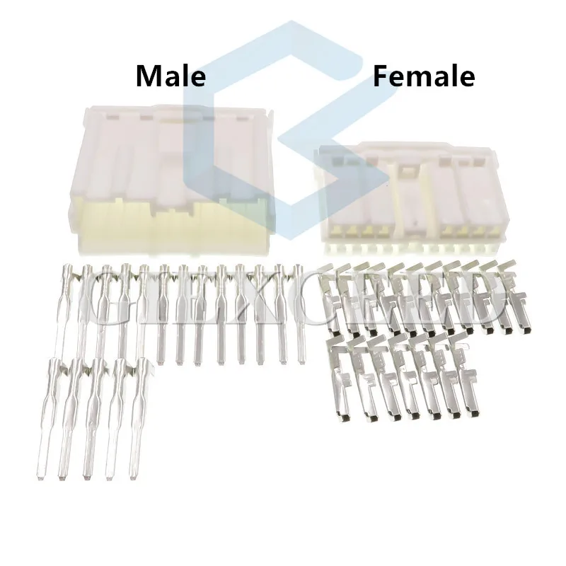 2 Sets 18 Pin MG620409 7122-8385 MG610408 7123-8385 Automotive Connector AC Assembly Female Male Wire Cable Socket