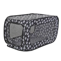 Summer Breathable Pet Tent Pet Fence Foldable Cat Dog Travel Cage Puppy Pet Cage Kennel Dogs House Rectangular Footprints 87CM