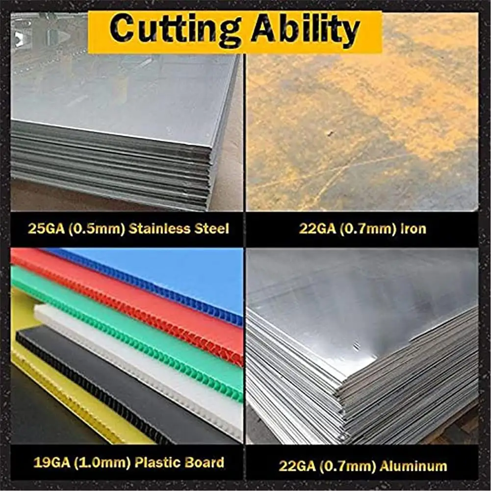 Cutter Sheet Metal Cutting Tool Sturdy Structure Ergonomic Metal Cutter Fast Portable Aluminum Alloy Sheet Metal Cutter