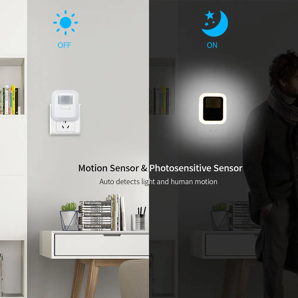 Remote Control LED Sensor Night Light PIR Magnetic Infrared Motion Emergency Night Lamp AC Time Adjustable Wall Lamp Bedroo