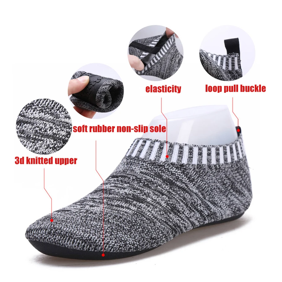 Breathable Knit Sock Shoes Unisex Indoor Floor Children Shoes Baby Toddler Soft Non-slip Home Shoes Boy Girl Slippers Kids Shoes