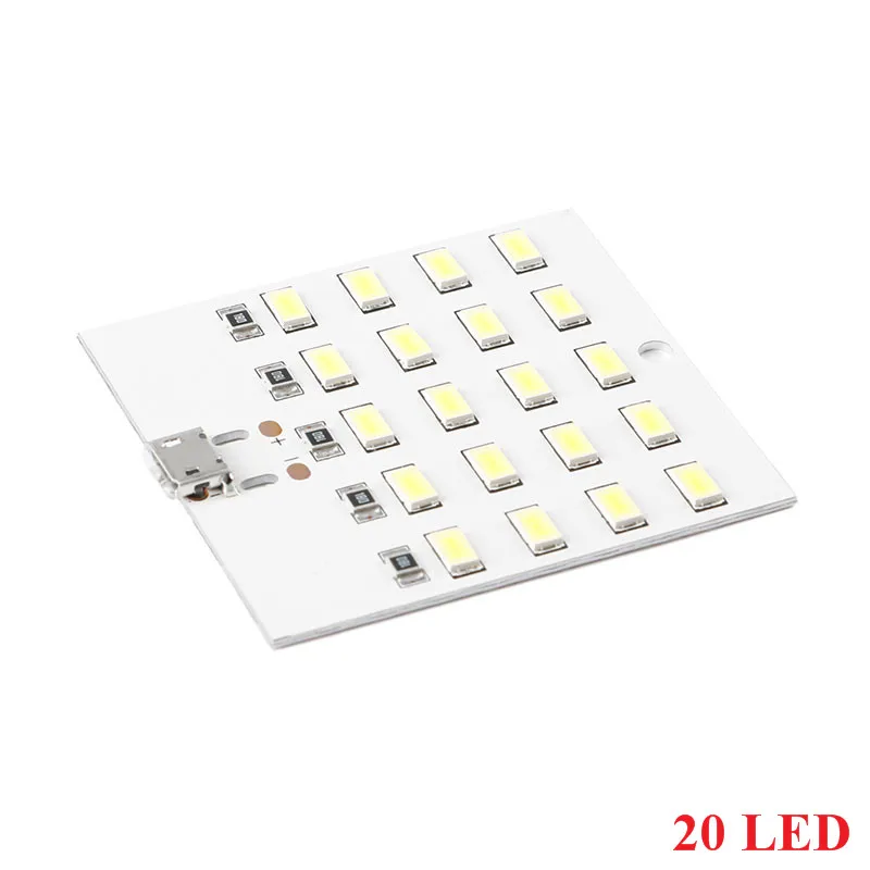 1PCS high quality 5730 smd 5V 430mA~470mA White Mirco Usb 5730 LED lighting panel USB mobile light Emergency light night light