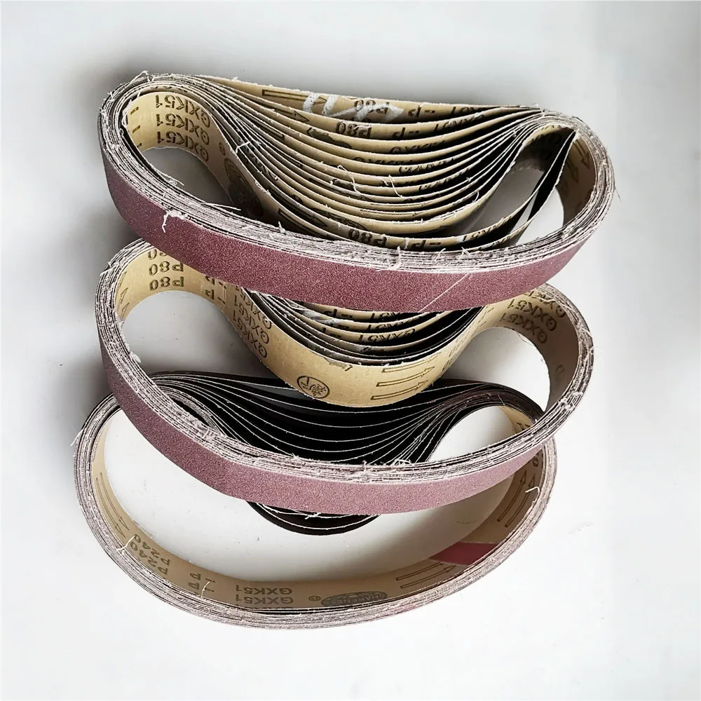 10Pcs 680*40mm Abrasive Polishing Sanding Belts Sanding Paper for Belt Sander Grit 60-800 Aluminium Oxide Grinder Band Belt