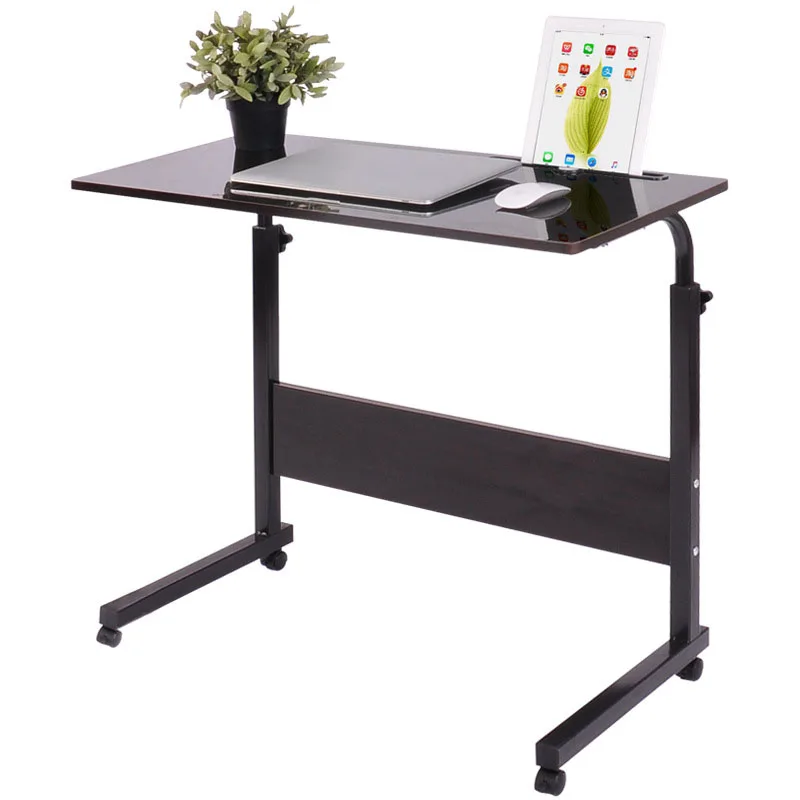 Rimovibile Da Letto Tavolo Del Computer Portatile Desk Notebook Stand Comodino Divano Letto Regolabile Portatile Scrivania Del Computer con Ruote Letto Scrivania Tavolo