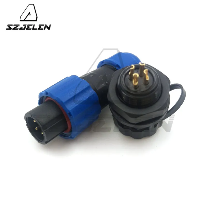 SD13 4pins Waterproof Connector Plug Socket,IP68, Dust-Proof Wire Connector 4 Pin, LED Cable Connectors Rated Current 5A