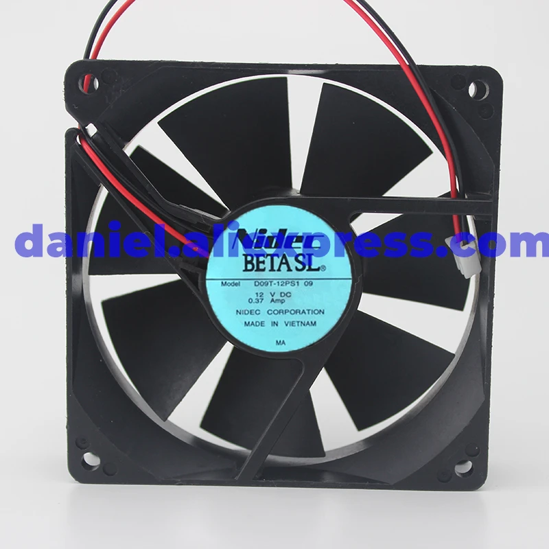 

Original Nidec 9cm 9025 12V 0.37a d09t-12ps1 09 high wind case cooling fan