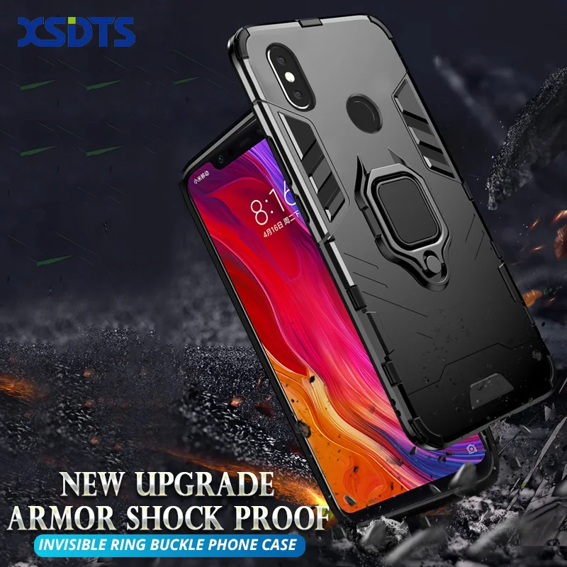 Armor Shock Proof Case For Xiaomi Pocophone F1 F2 X2 X3 Nfc M2 Pro MI9 MI8 SE MI Play 8 9 5X 6X A1 A2 A3 Lite PC+TPU Cover Coque