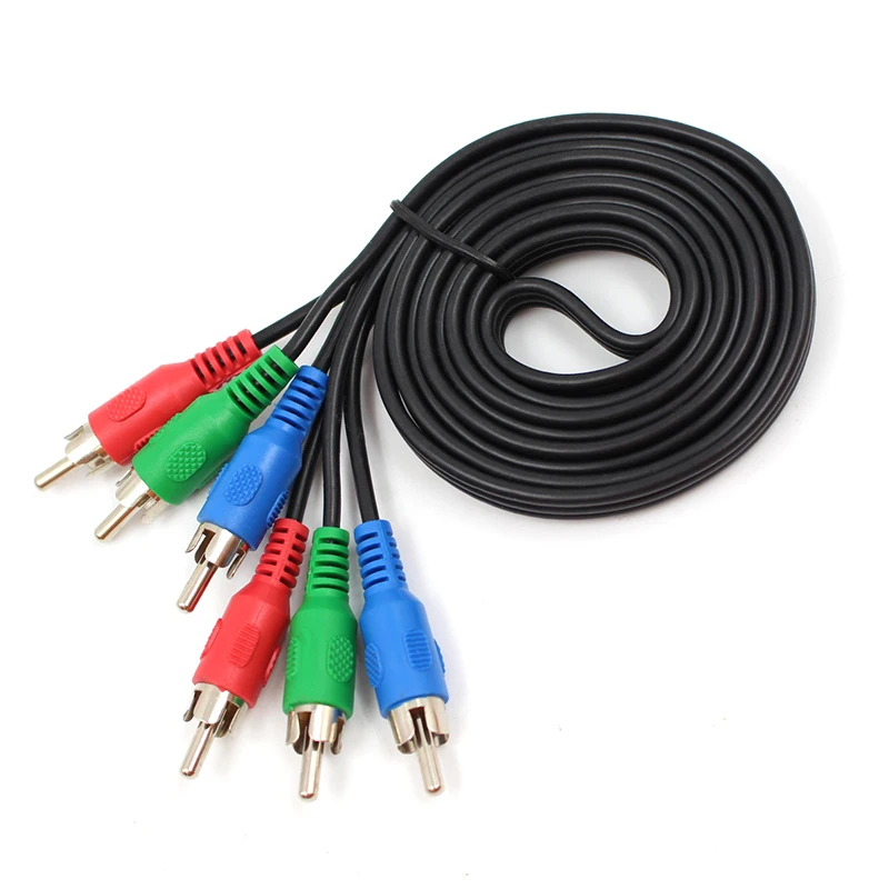 1pcs Component RGB Ypbpr HD Video Cable For DVD 5 FT 1.5M