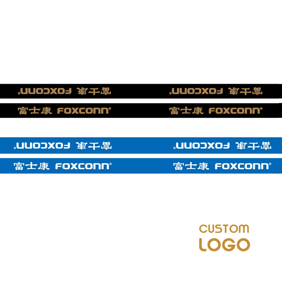 50pcs/lot Neck Strap Lanyards Straps for Name Tag ID Card Exhibition 46/1.5CM Customize logo MOQ 50pcs Screen Printing