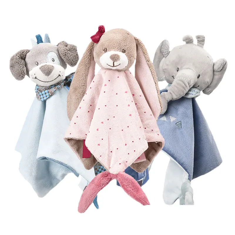 Montessori Cuddly สําหรับทารกผ้าพันคอของเล่นกระต่ายของเล่นตุ๊กตายัดไส้ตุ๊กตาของเล่น Sleeping ของเล่น Appease ผ้าเช็ดตัวของเล่นเด็ก 0 12 เดือน