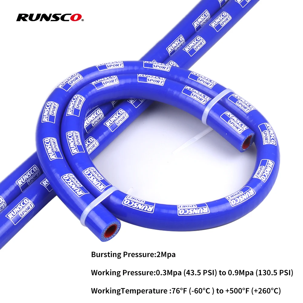 Mangueira de refrigeração reta em silicone, Intercooler, Turbo, Azul, Vermelho, Preto, 1m, 12mm, 14mm, 16mm, 19mm
