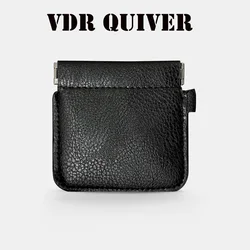 VDR Quiver Plus 매직 트릭 동전 지갑, 가죽 마술사 클로즈업 거리 환상, 기믹 소품, 사라지는 마술사