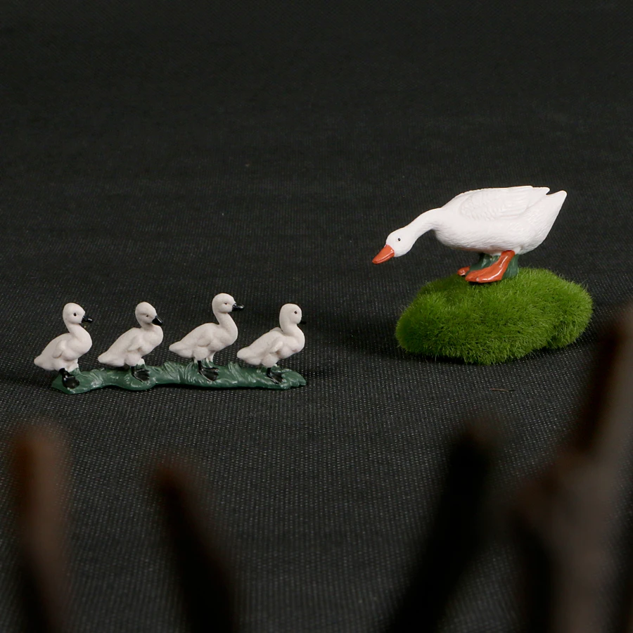 Farmland Farm Poultry Models Duck Goose Plastic Model Action Figures Figurine Family Set Simulation Collection Toys For kid