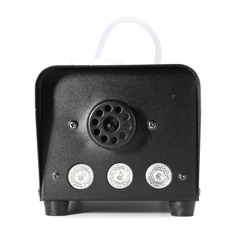 Mini Fog Machine com luzes LED RGB, DJ LED Smoke Machine, Sem fio e com fio, Controle remoto para festas e efeitos de palco