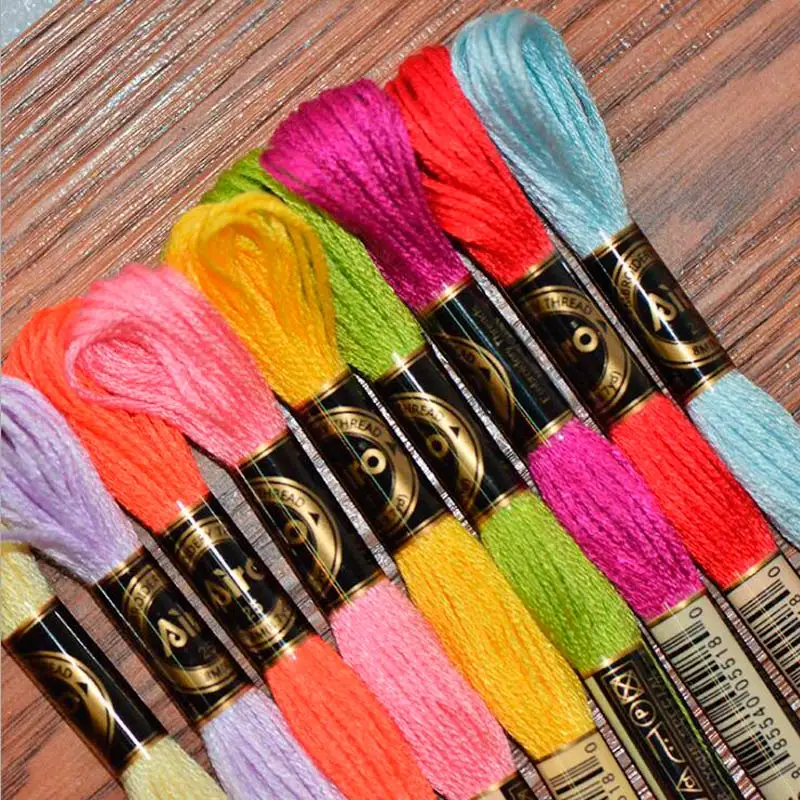 new 35 colors 5 pieces  cross stitch    threads   / cross stitch embroidery thread / Custom   threads  colors