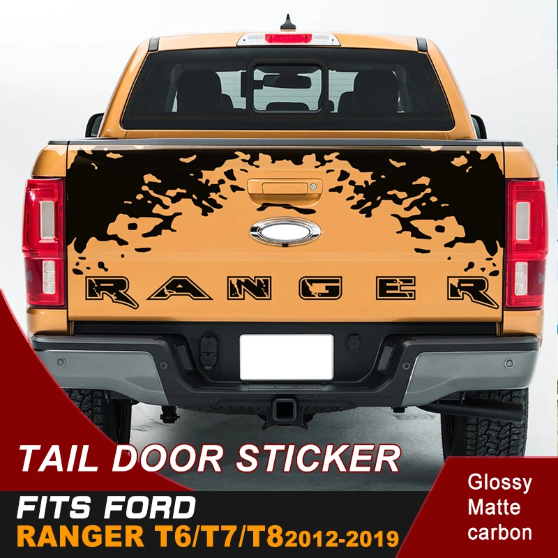 Pegatina de coche con temática de robo de tumba, productos para automóviles aptos para Ford ranger o wildtrack 2012, 2013, 2014, 2015, 2016, 2017, 2018, 2019